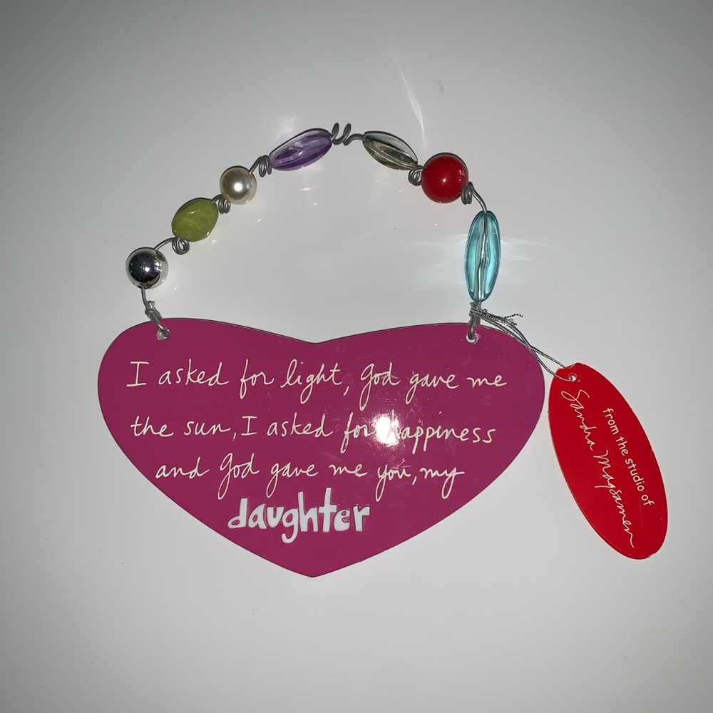 Daughter Ceramic Heart Gift